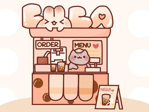 • Boba • Small Cafe • Bubble Tea • lol