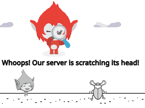 Whoops! Our server is scratch'ing its head.