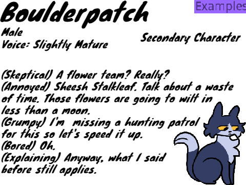 Boulderpatch Audition