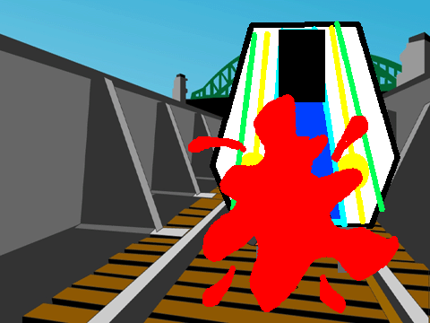 don't walk on the track