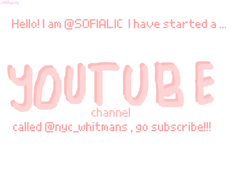 go to @nyc_whitmans on youtube!!! :)