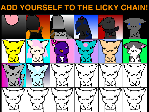 Add Yourself to the Licky Chain! | 2 chi' s + colorful cat remix remix remix remix
