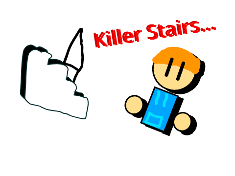 Killer Stairs... l #animation #cold4199 #all #foryou #funny #anything #raxdflipnote #art