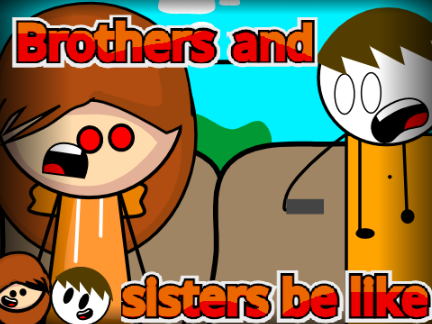 Brothers and sisters be like.... #animation #entry #collab #music #sisters #brothers