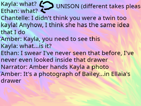 Cyclist S4 Script #22 Amber's lines