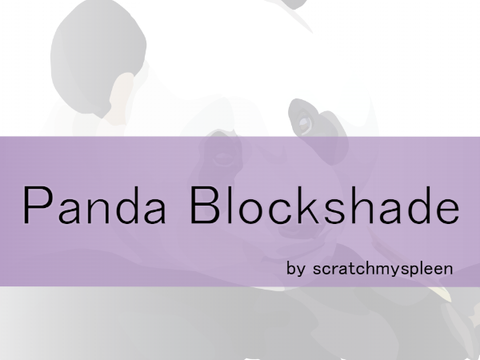 Art Contest Entry -Panda Blockshade-